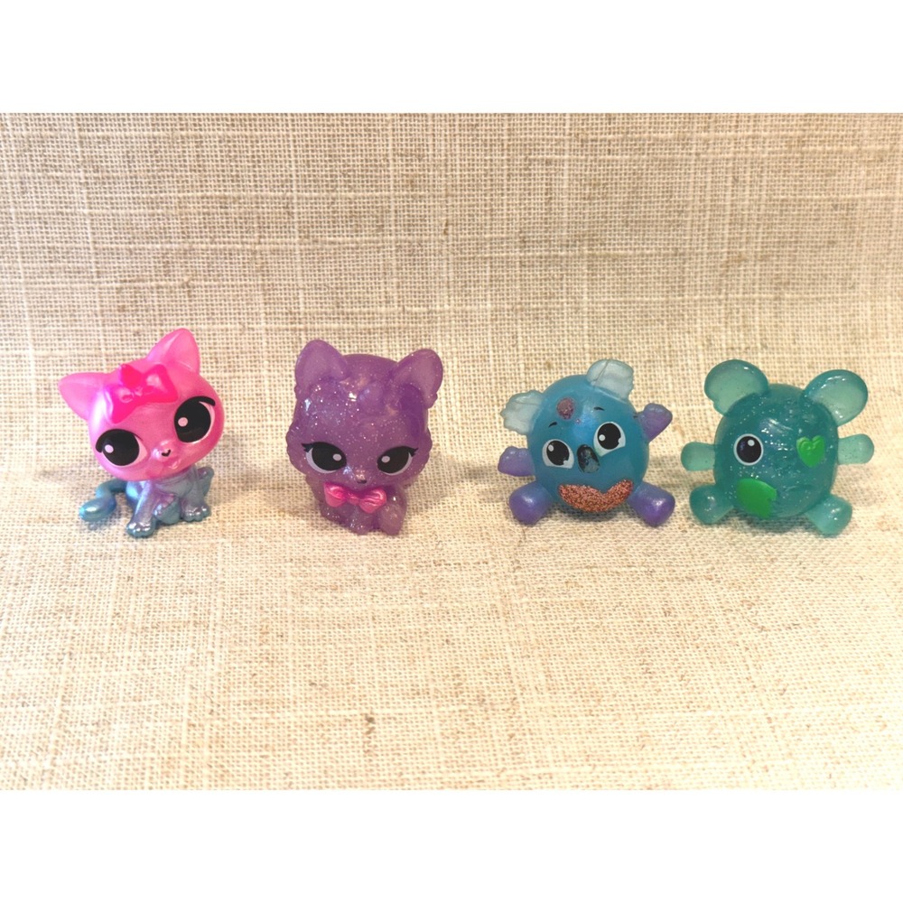 4 Zuru Glitter Itzy Glitzy Mini Rainbocorn Teal Cat Koala Toy